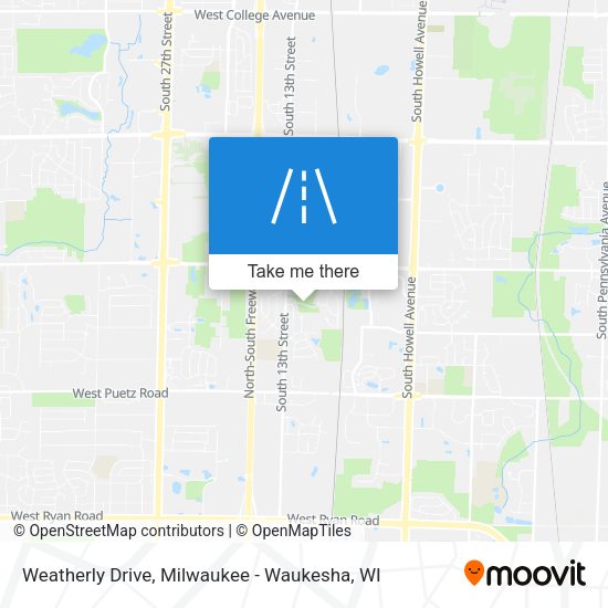 Weatherly Drive map