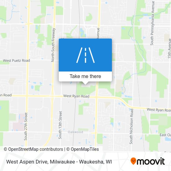 Mapa de West Aspen Drive