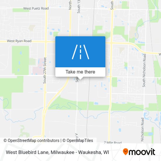 Mapa de West Bluebird Lane