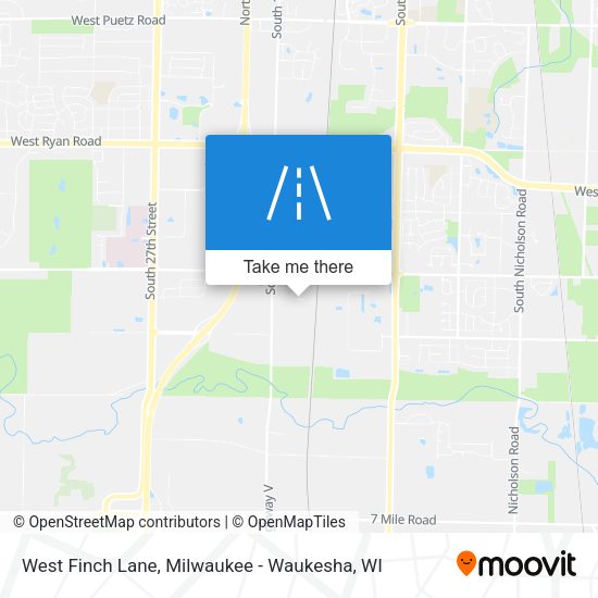 West Finch Lane map
