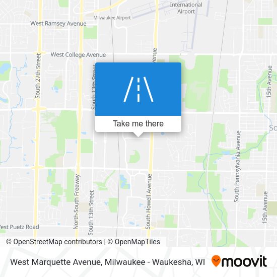 West Marquette Avenue map