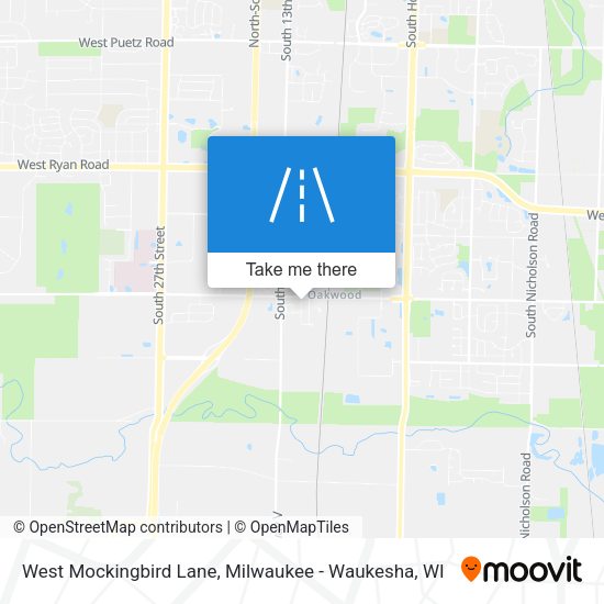 Mapa de West Mockingbird Lane