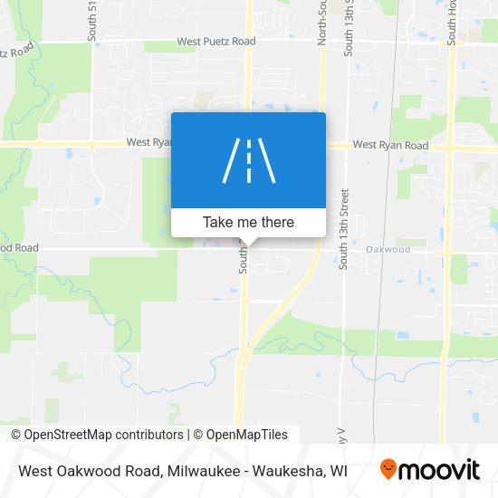 West Oakwood Road map