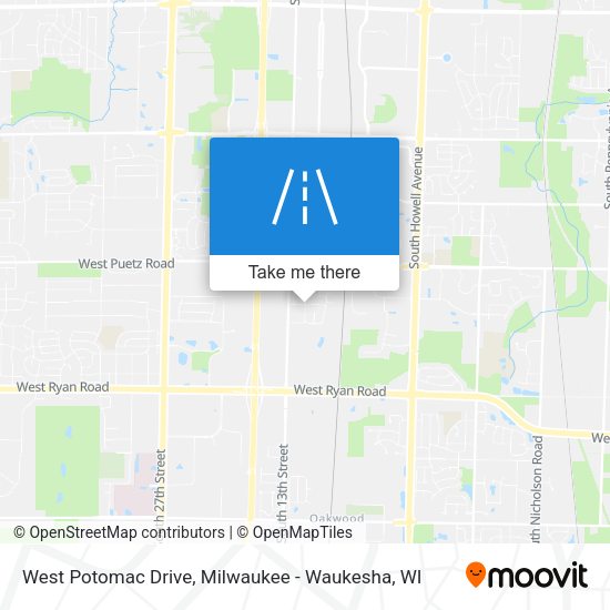 West Potomac Drive map
