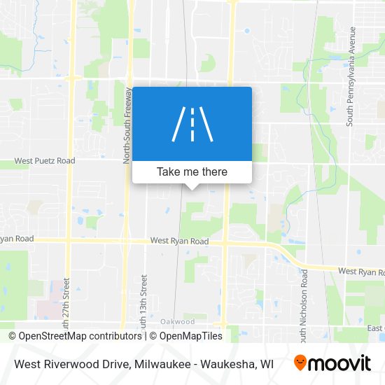 West Riverwood Drive map