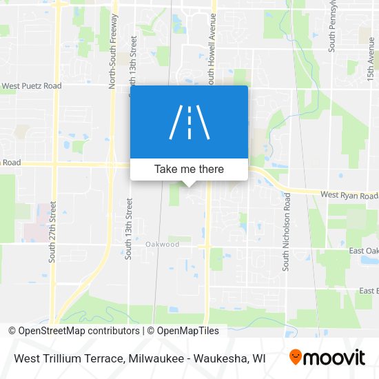 West Trillium Terrace map