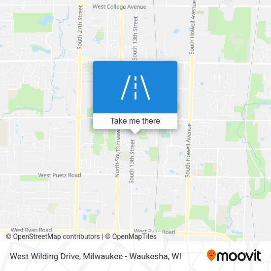 West Wilding Drive map