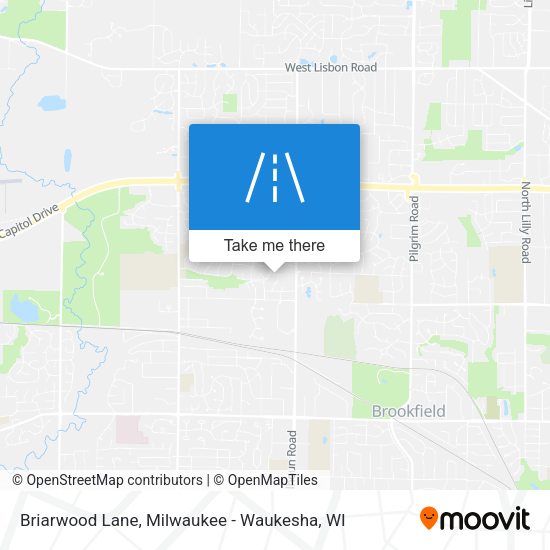 Briarwood Lane map