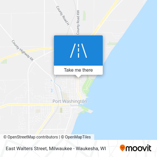 East Walters Street map