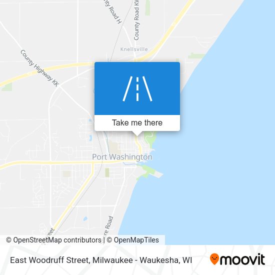 East Woodruff Street map