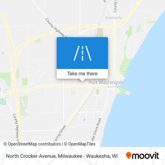 North Crocker Avenue map