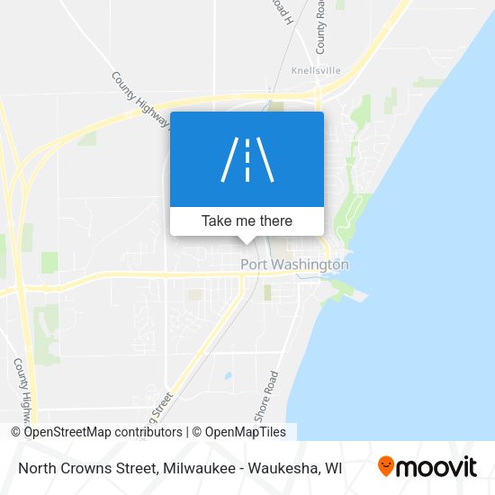 North Crowns Street map