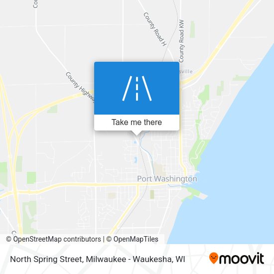 North Spring Street map