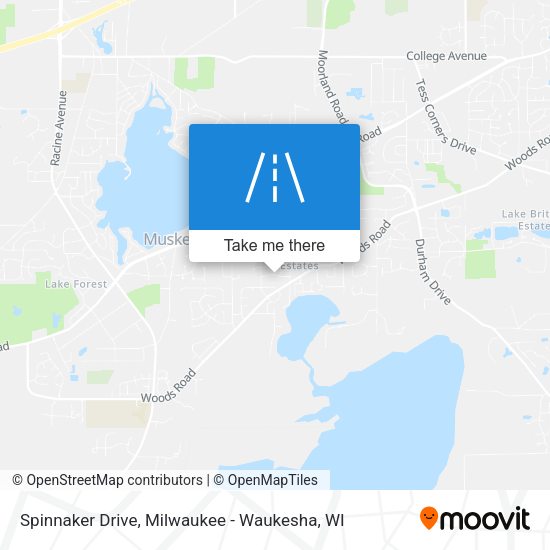 Spinnaker Drive map