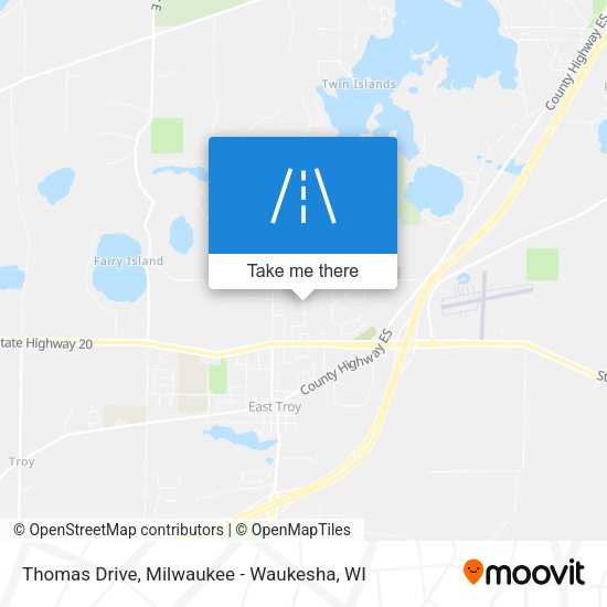 Thomas Drive map