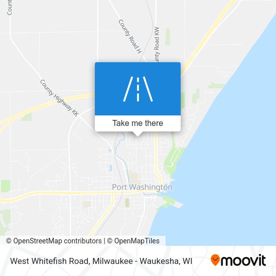 West Whitefish Road map
