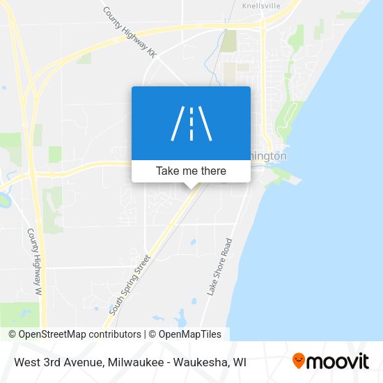 West 3rd Avenue map