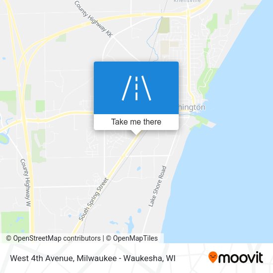 West 4th Avenue map