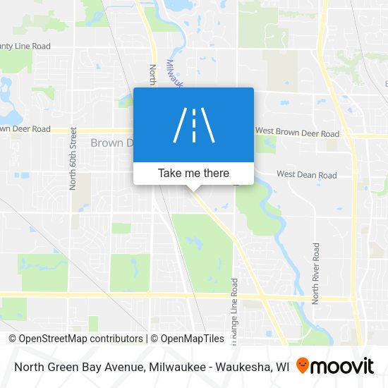 North Green Bay Avenue map