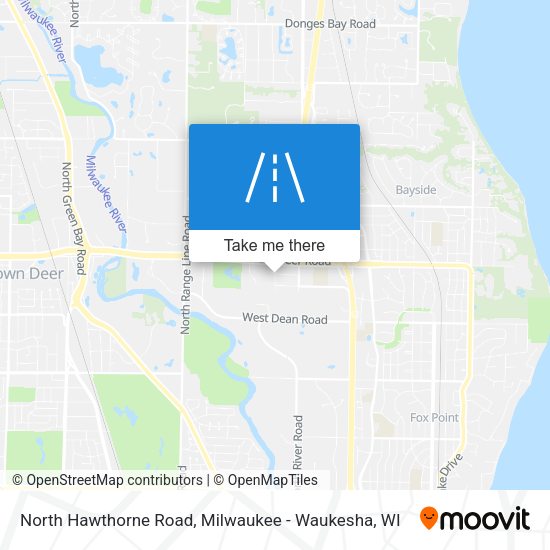 Mapa de North Hawthorne Road