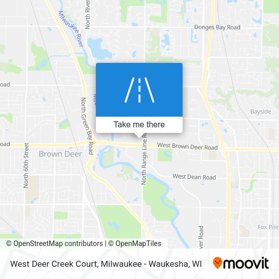 Mapa de West Deer Creek Court
