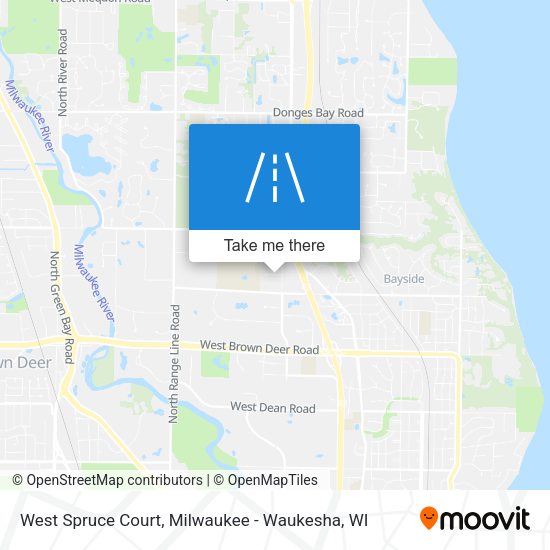 Mapa de West Spruce Court