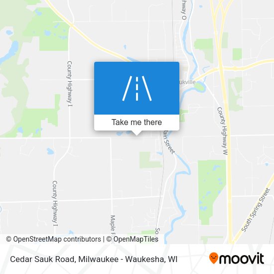 Cedar Sauk Road map