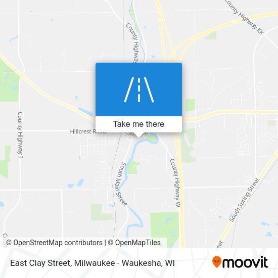 East Clay Street map