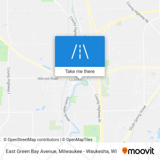 East Green Bay Avenue map