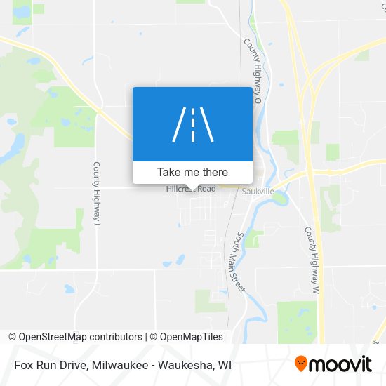 Fox Run Drive map