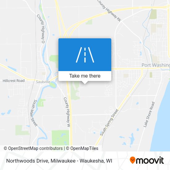 Northwoods Drive map
