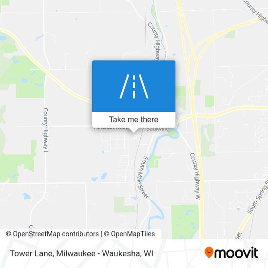 Tower Lane map