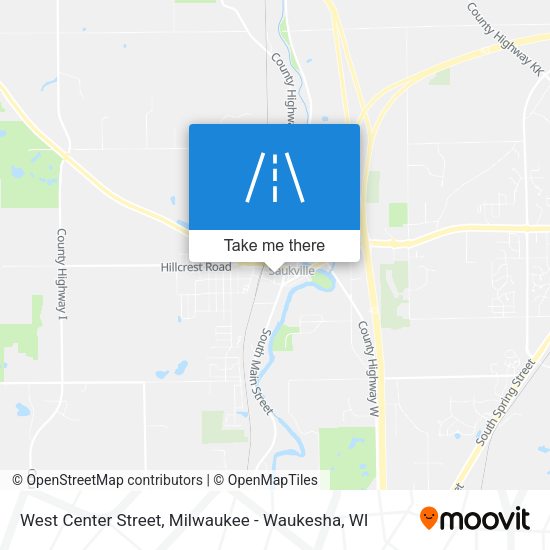 Mapa de West Center Street