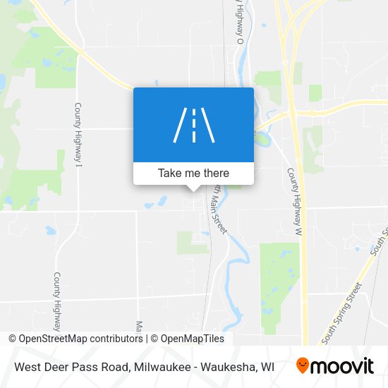 West Deer Pass Road map