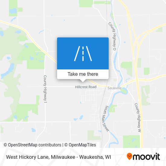 Mapa de West Hickory Lane