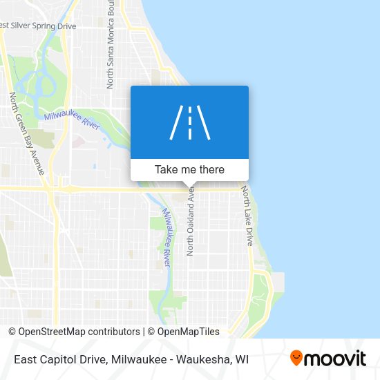 East Capitol Drive map