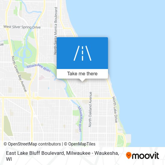 East Lake Bluff Boulevard map