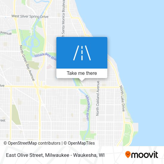 East Olive Street map