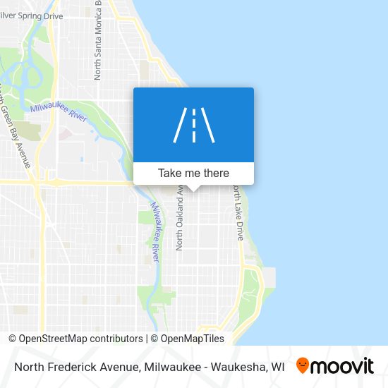 Mapa de North Frederick Avenue