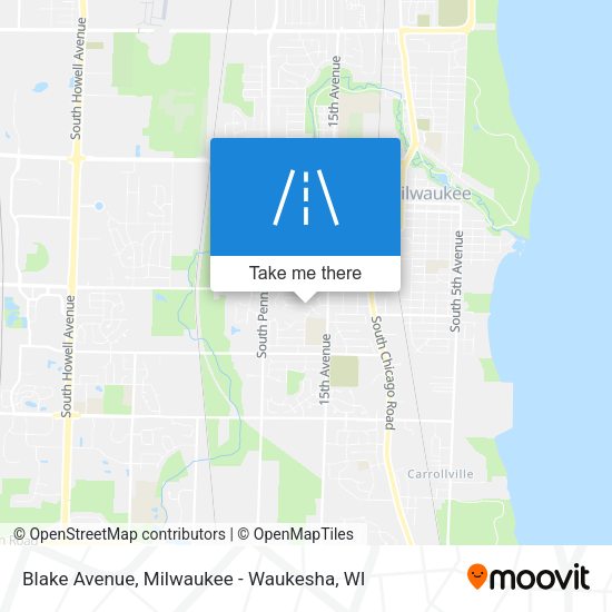 Blake Avenue map