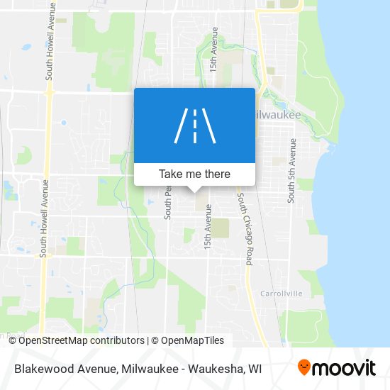 Mapa de Blakewood Avenue