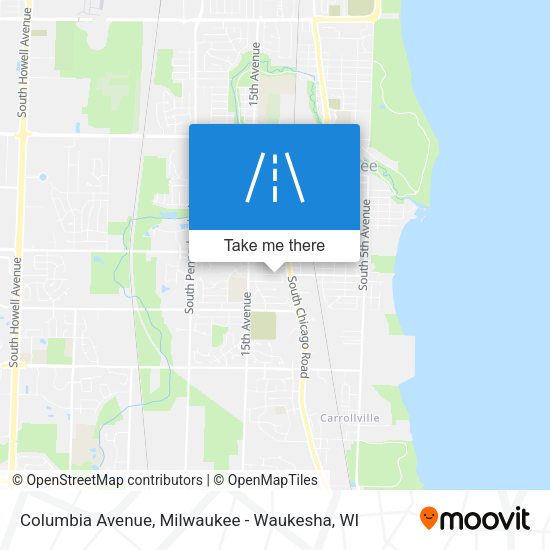 Columbia Avenue map