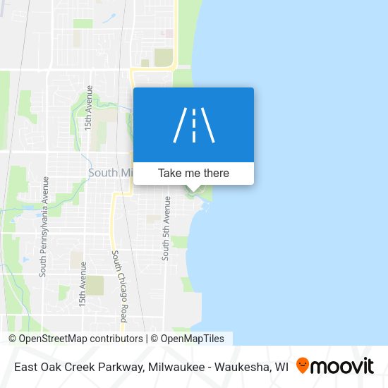 East Oak Creek Parkway map