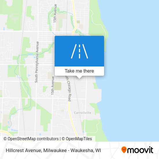 Hillcrest Avenue map