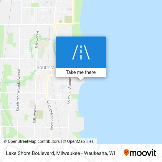 Lake Shore Boulevard map