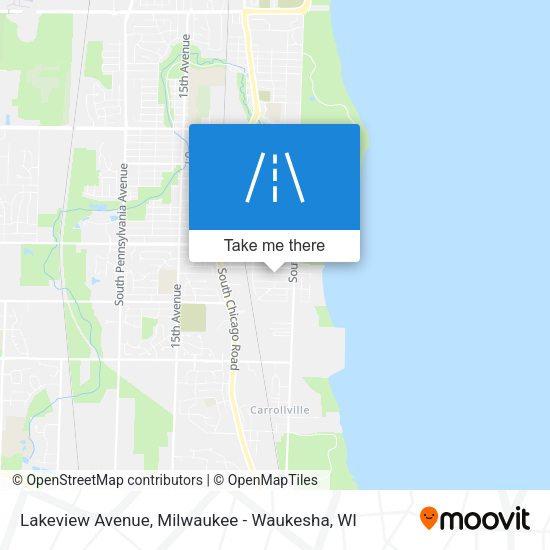 Mapa de Lakeview Avenue