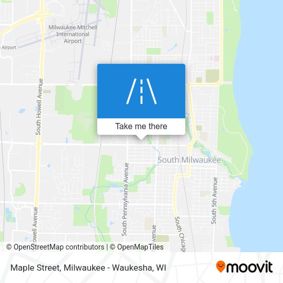 Maple Street map