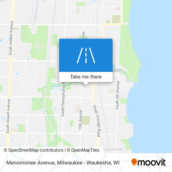 Menomonee Avenue map