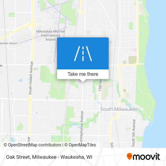 Oak Street map
