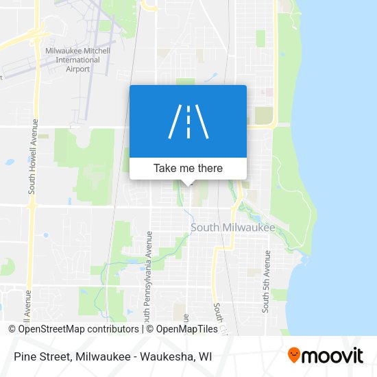 Pine Street map